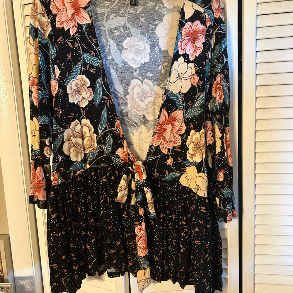 Torrid Black Floral Top